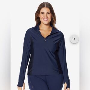 NWT Ruby Ribbon Starlight Sport Top Midnight/Black Size Small